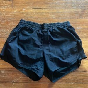 Black workout shorts